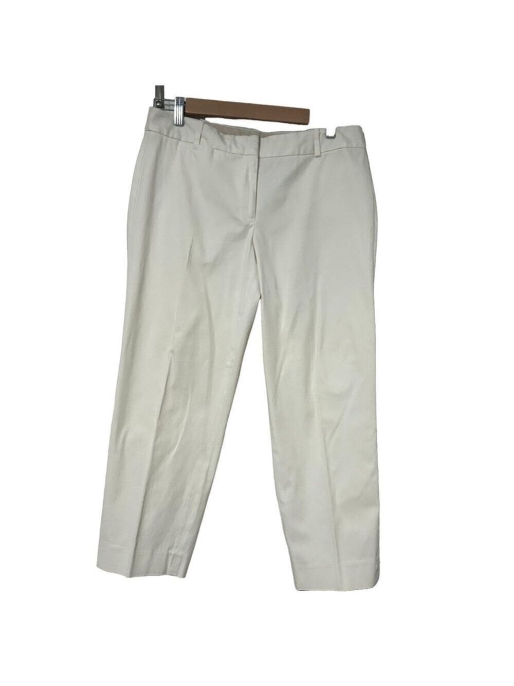 Talbots Signature Off White Pants Cotton Stretch Women’s 8